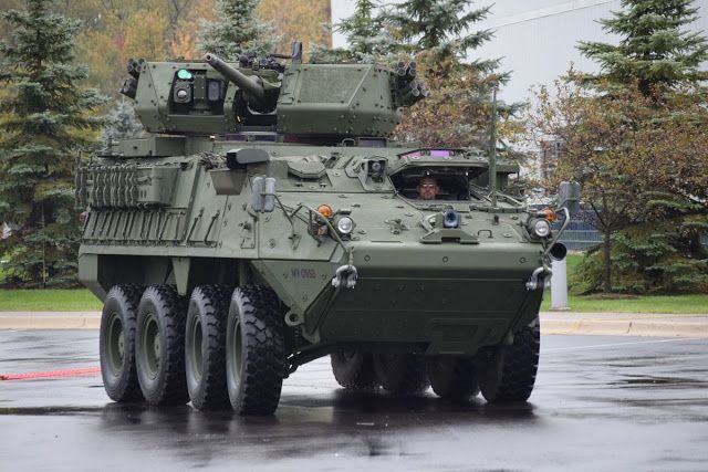 Les Stryker Dragoon sont equipes dun canon de 30mm Actualités Défense | Construction de véhicules blindés | Contrats et Appels d'offre Défense