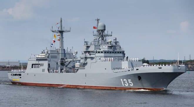 LST Ivan Gren lors des tests a la mer Actualités Défense | Constructions Navales militaires | Contrats et Appels d'offre Défense