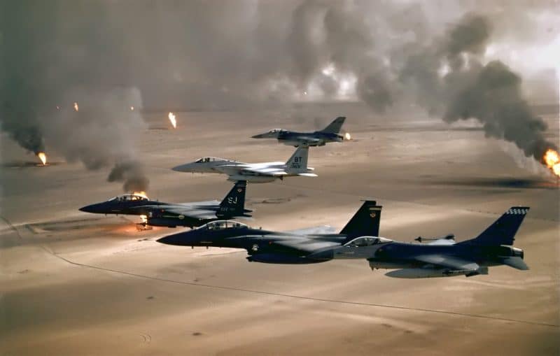 F-15 F-16 US Air Force Iraq Gulf War