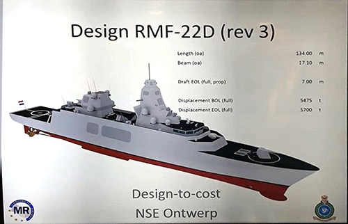 Fregat M replacement avant projet RMF 22D 1 Actualités Défense | Belgique | CIWS et SHORAD