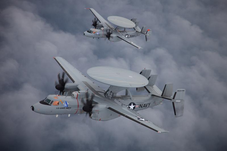 E 2D hawkeye Actualités Défense | Awacs et guerre électronique | Construction aéronautique militaire