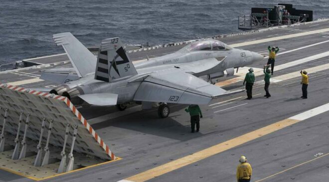 FA 18 Launch EMALS USS Gerald R. Ford 840x480 1