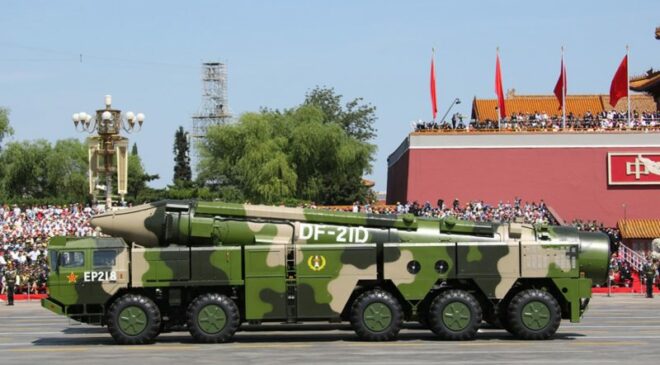 The YJ-21 and CJ-21 are derived from the CF-21D anti-ship ballistic missile