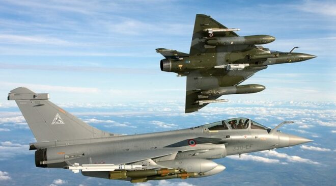 Rafale e Mirage 2000 D foto Armee de lair e1601482627901
