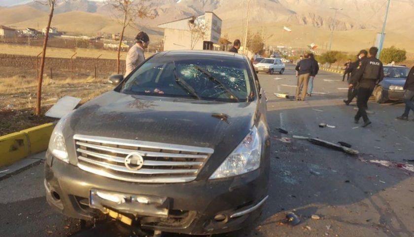 1350126 a view shows the scene of the attack that killed prominent iranian scientist mohsen fakhrizadeh outs Actualités Défense | Conflit Irak | Conflit Yemen