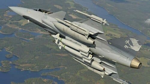 Gripen E fires first missile e1681561183689 Fighter aviation | Russo-Ukrainian conflict | Military aircraft construction 