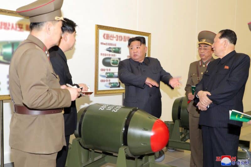 Miniature nuclear Warhead North Korea Kim Jong un e1680099575991