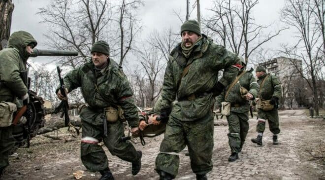 Russian injured evacuation in Ukraine