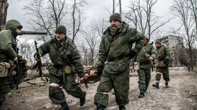 evacuation blessé russe ukraine