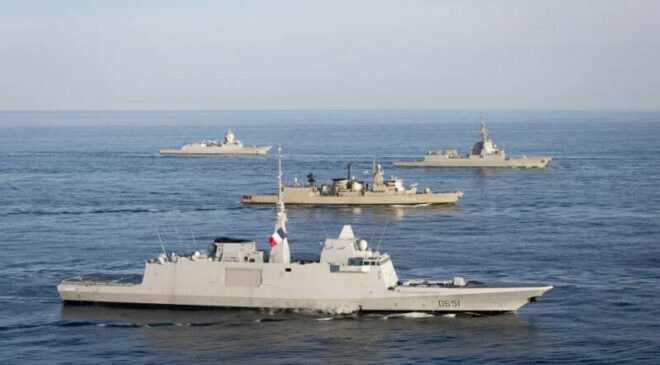 La Marine française et les flottes européennes collaborent fréquemment lors de déploiement