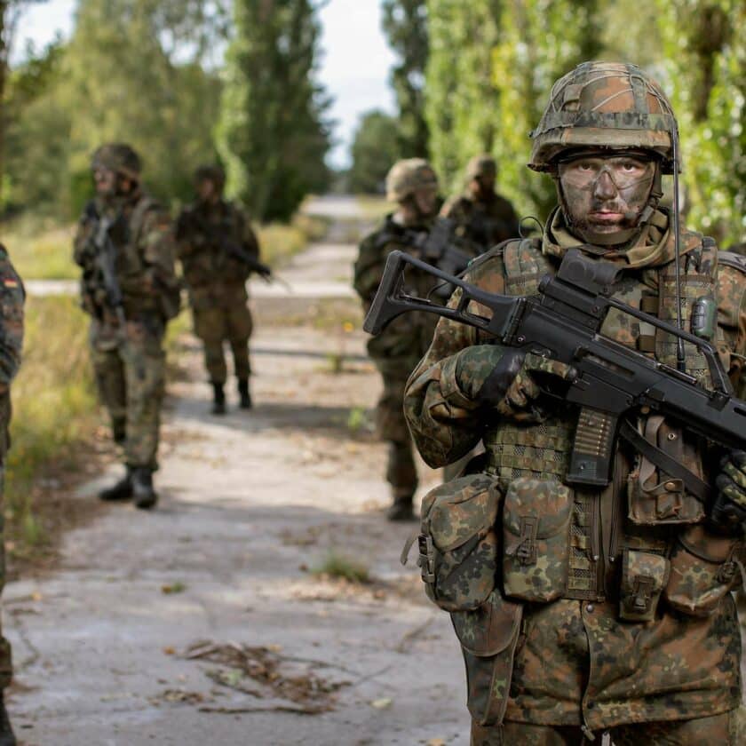 soldiers in the Bundeswehr