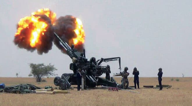 Dhanush artillery india