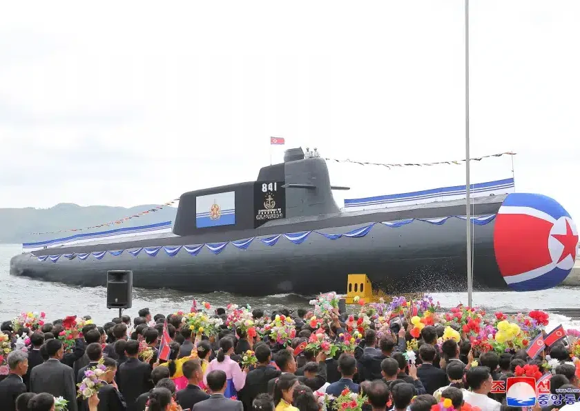 North Korean submarine hero Kim Gun-Soo launches missiles