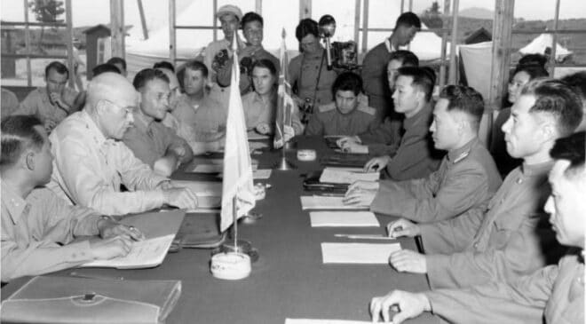 Coree signature cesser le feu 27 juillet 1953